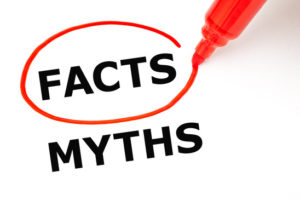 Choosing Facts instead of Myths. Facts selected with red marker.